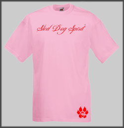 Sled Dog Spirit Script T Shirt
